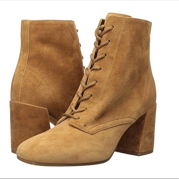 NWT Vince Halle Bootie Flare Heel Lace Zipper - Picture 6 of 7